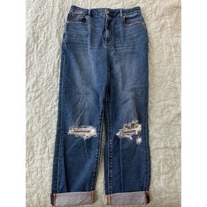 American Eagle Curvy Mom Jeans Dark Wash